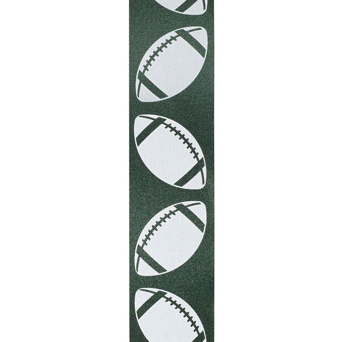 Shop For 1 3/8 in Homecoming Football Ribbon: Hunter/White (25 Yards)