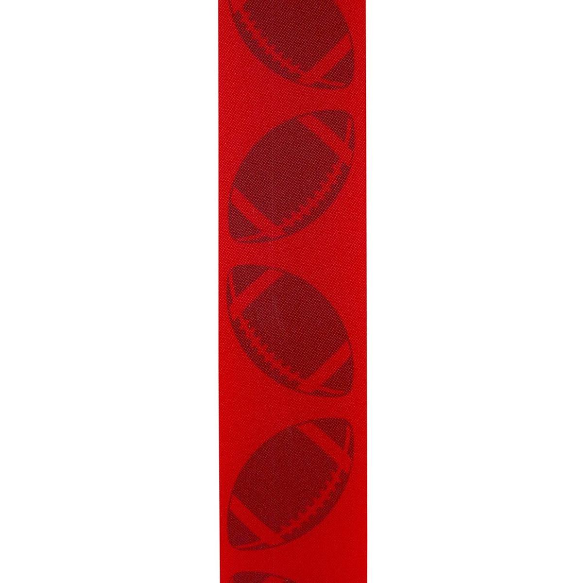 Shop For 1 3/8 in Homecoming Football Ribbon: Red/Black (25 Yards)