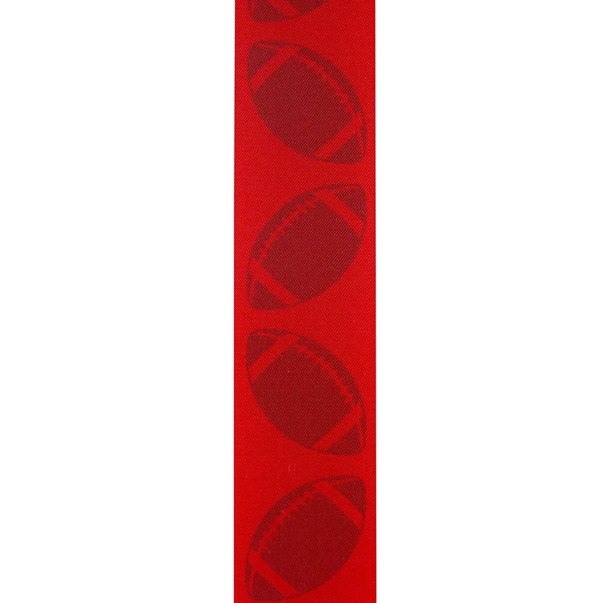 Shop For 1 3/8 in Homecoming Football Ribbon: Red/Royal (25 Yards)