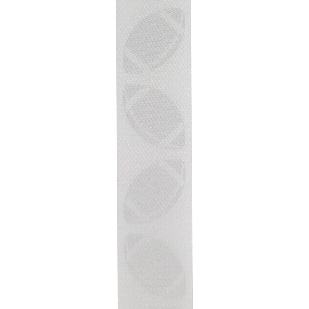 Shop For 1 3/8 in Homecoming Football Ribbon: White/Silver (25 Yards)