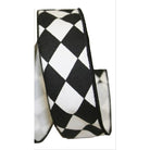 Shop For 1 3/8in Diamond Classic Ribbon: Black/White (10 Yards)