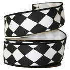 Shop For 1 3/8in Diamond Classic Ribbon: Black/White (10 Yards)