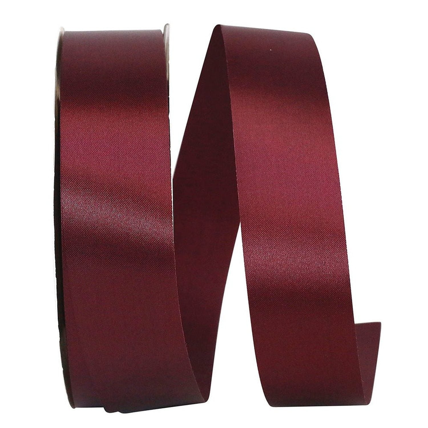 Shop For 1 3/8in Satin Allure Non - Wired Ribbon: Burgundy (100 Yards)