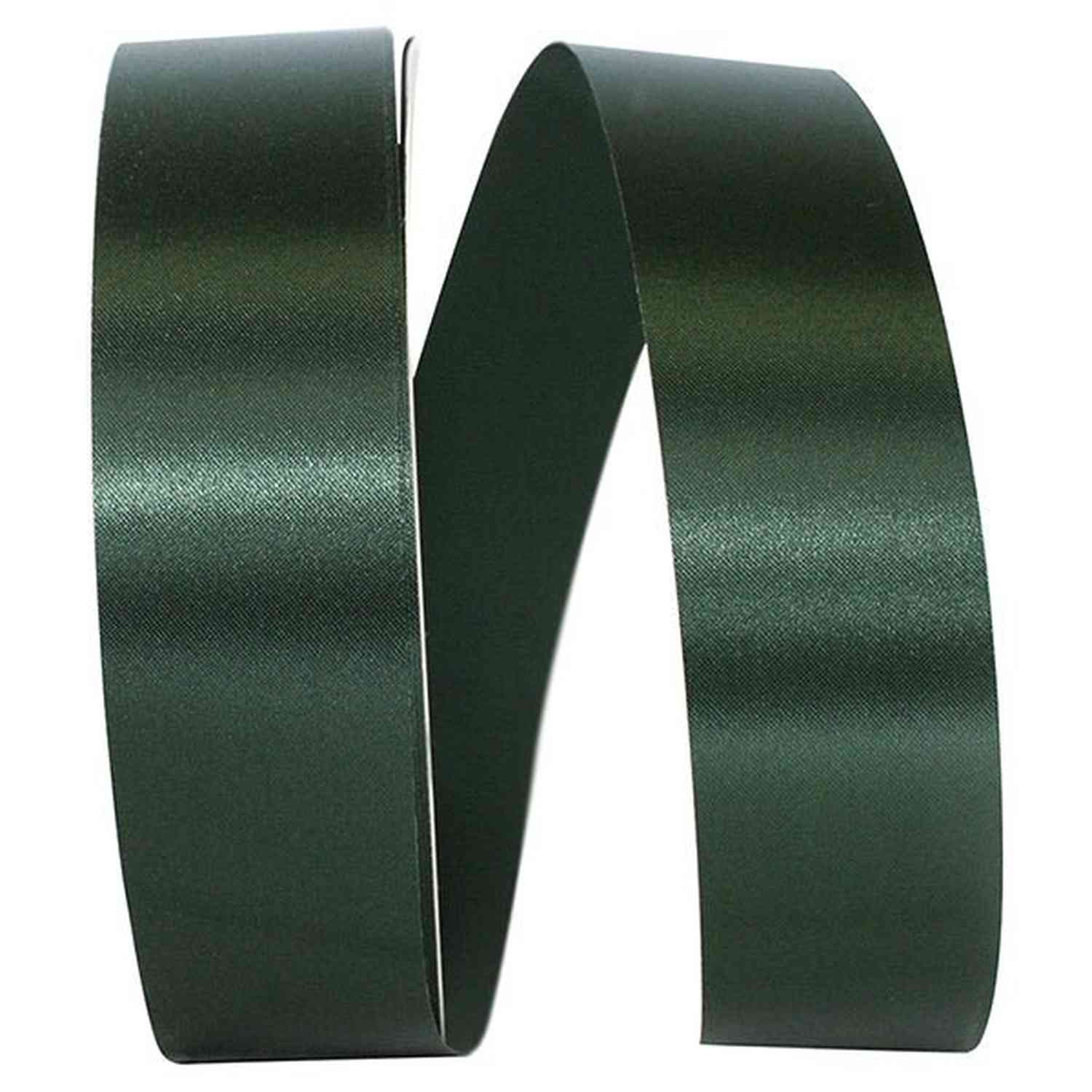 Shop For 1 3/8in Satin Allure Non - Wired Ribbon: Hunter (100 Yards)