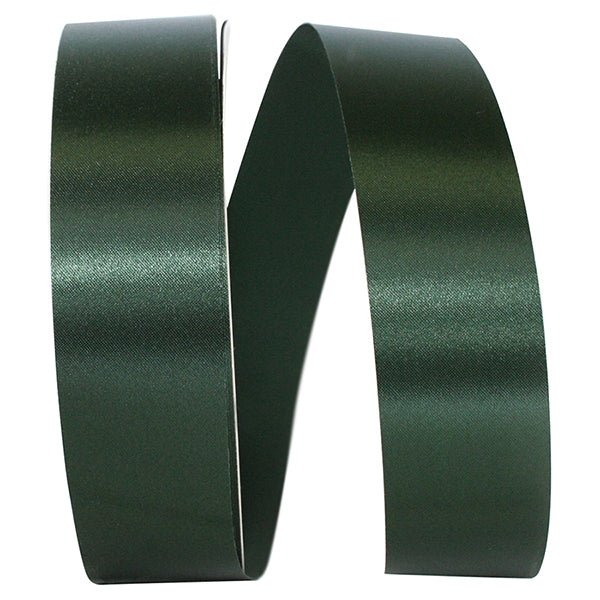 Shop For 1 3/8in Satin Allure Non - Wired Ribbon: Hunter (100 Yards)