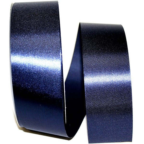 Shop For 1 7/8 inch Satin Non - Wired Ribbon: Navy (100 Yards)