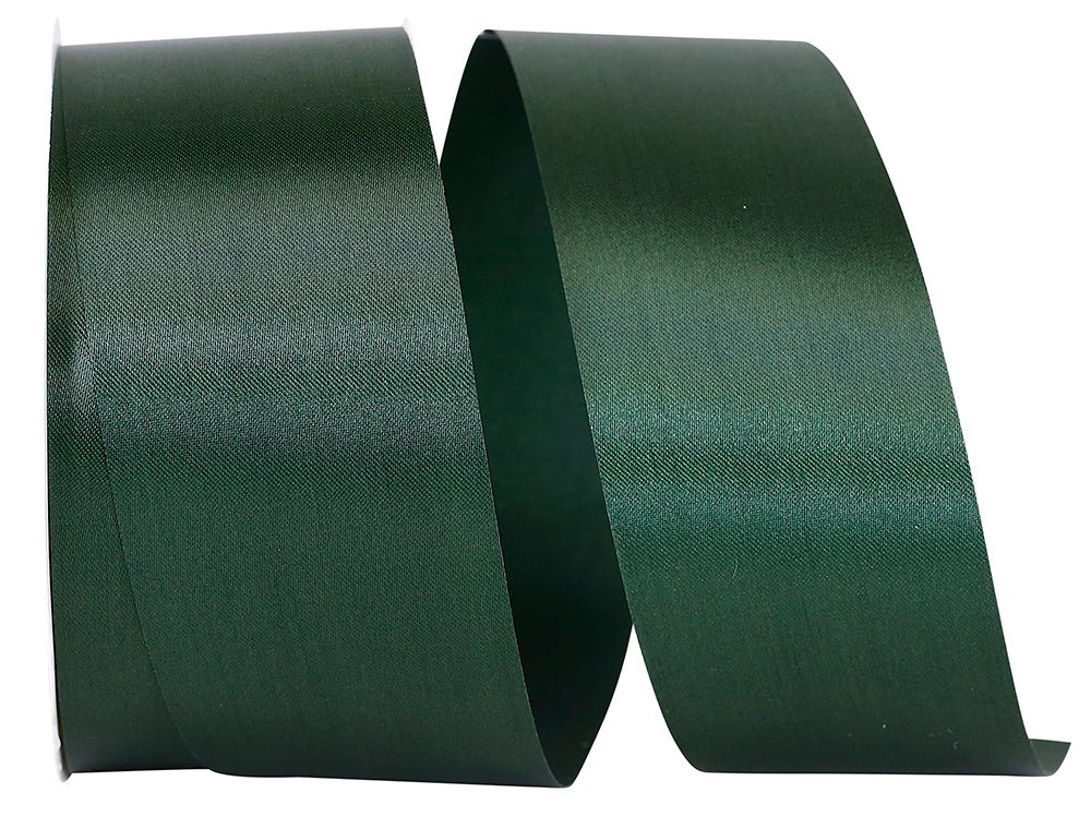Shop For 1 7/8in Satin Allure Non - Wired Ribbon: Hunter (50 Yards)