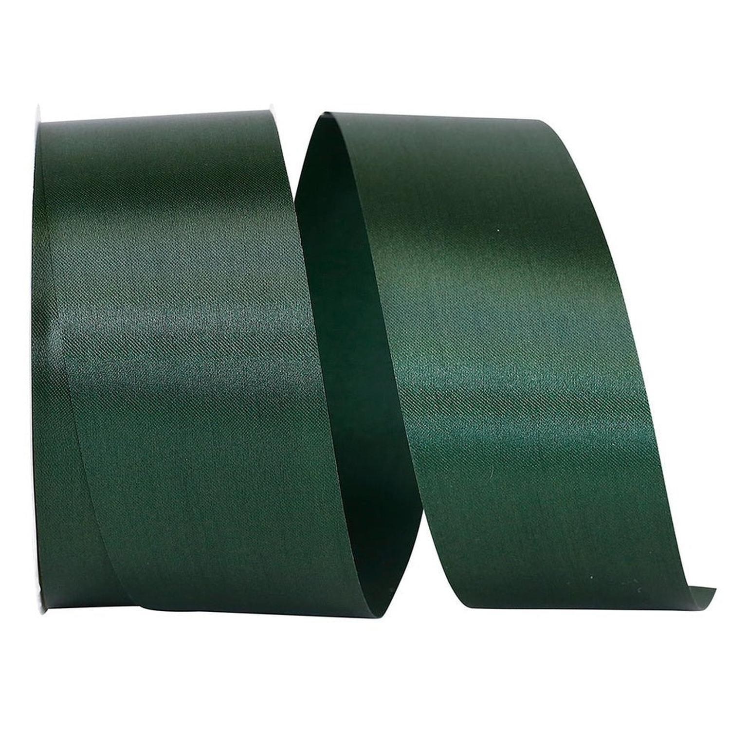 Shop For 1 7/8in Satin Allure Non - Wired Ribbon: Hunter (50 Yards)