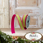 Shop For 1" Accent Cord Ribbon: Lime/Pink (10 Yards)