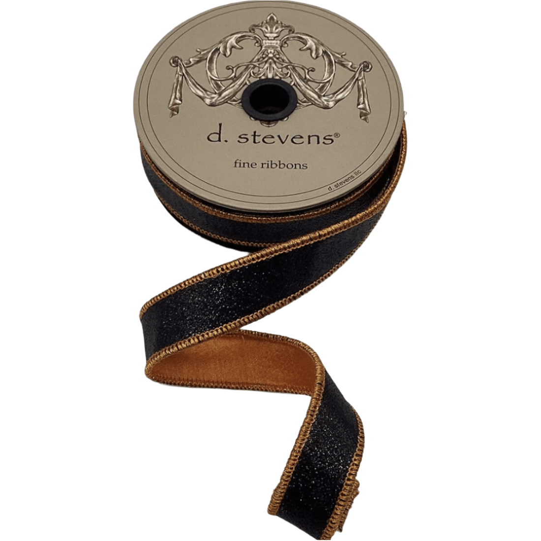 Shop For 1" Glitter Ribbon: Black/Orange (10 Yards)