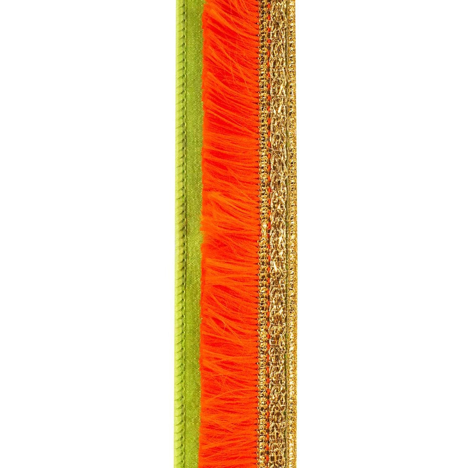 Shop For 1 inch Orange Fringe Trimming Ribbon: Green (5 Yards)