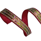 Shop For 1" Metallic Dupion Herringbone Jewel Ribbon: Pink (5 Yards)