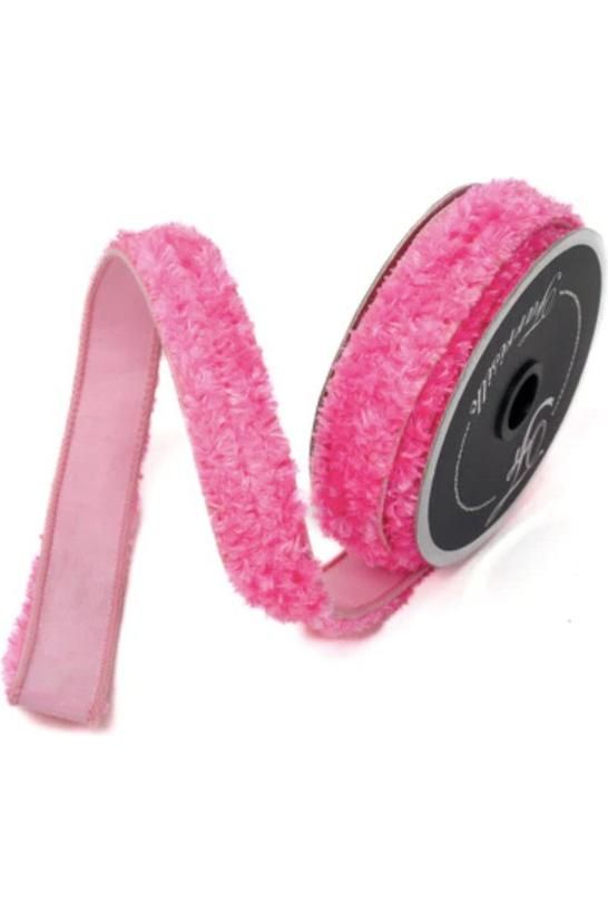 Shop For 1" Plush Chenille Ribbon: Pink (10 Yards)