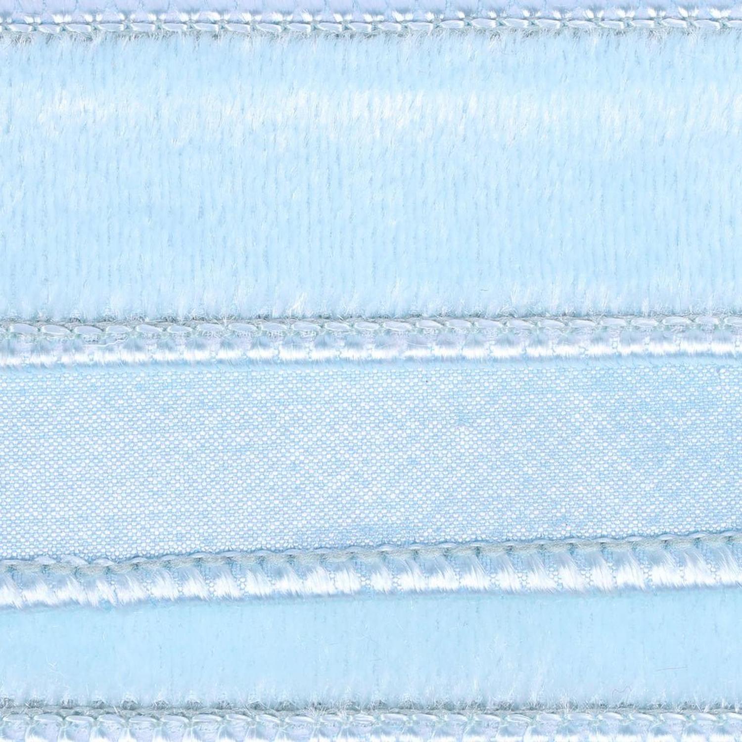 1" Velvet Luster Wired Ribbon: Baby Blue (10 Yards)