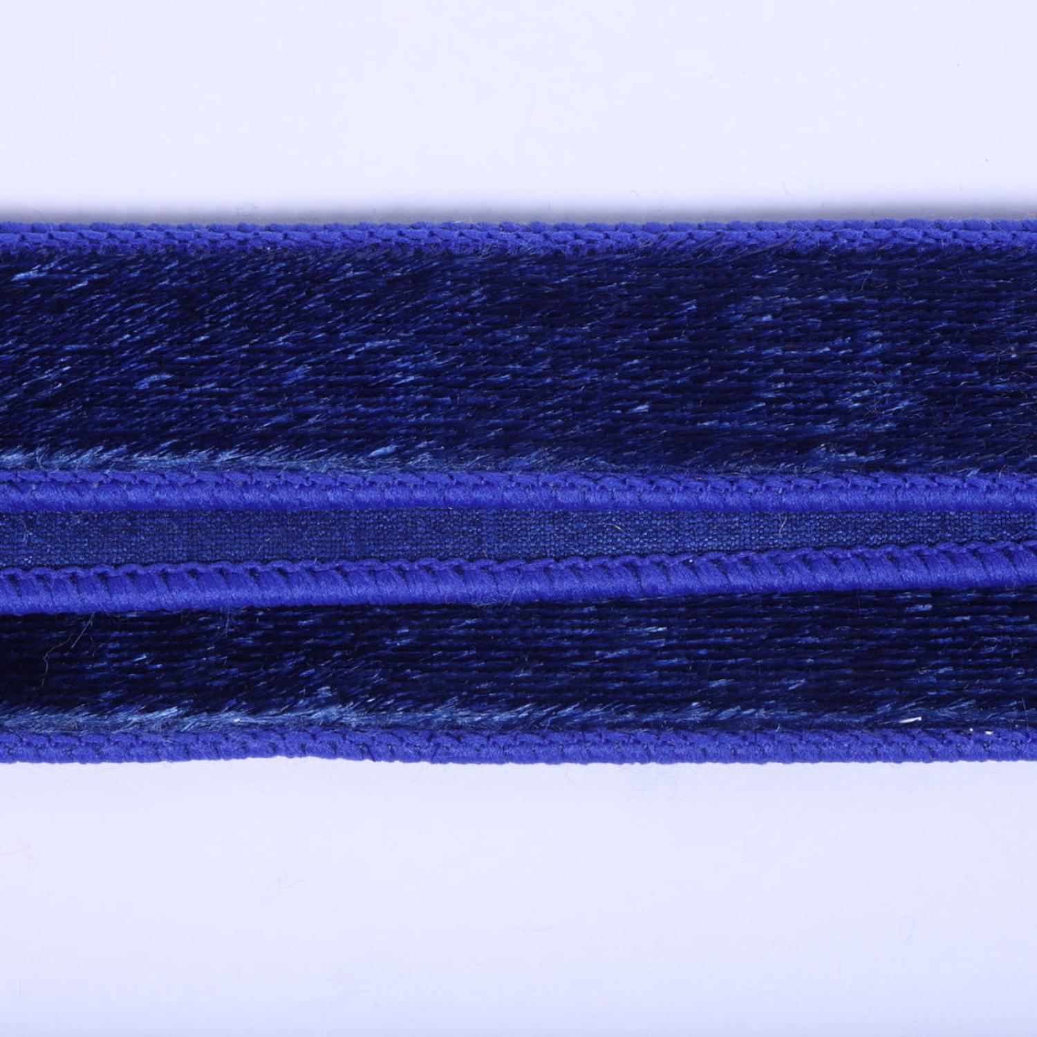 1" Velvet Luster Wired Ribbon: Cobalt Blue (10 Yards)