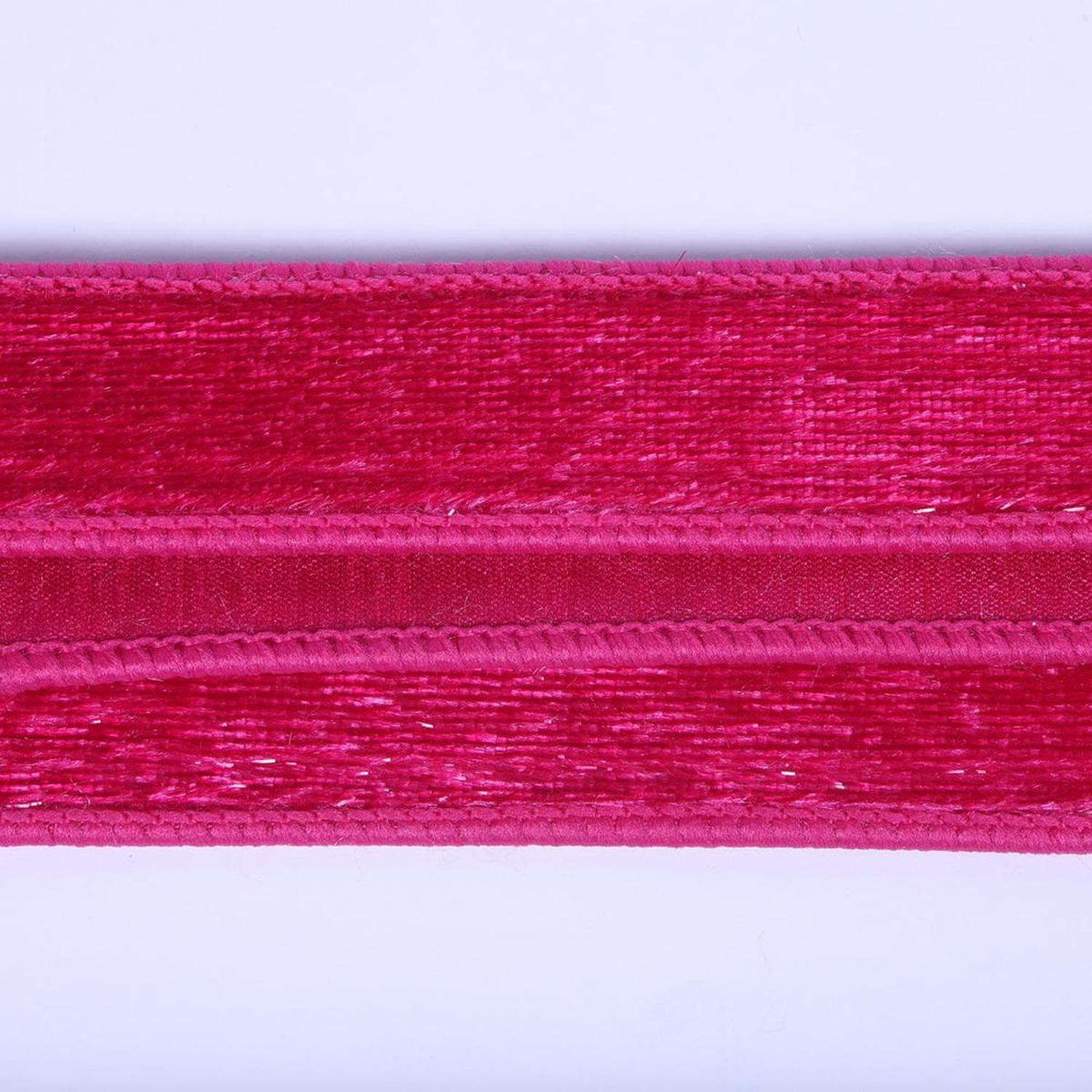 1" Velvet Luster Wired Ribbon: Fuchsia (10 Yards)