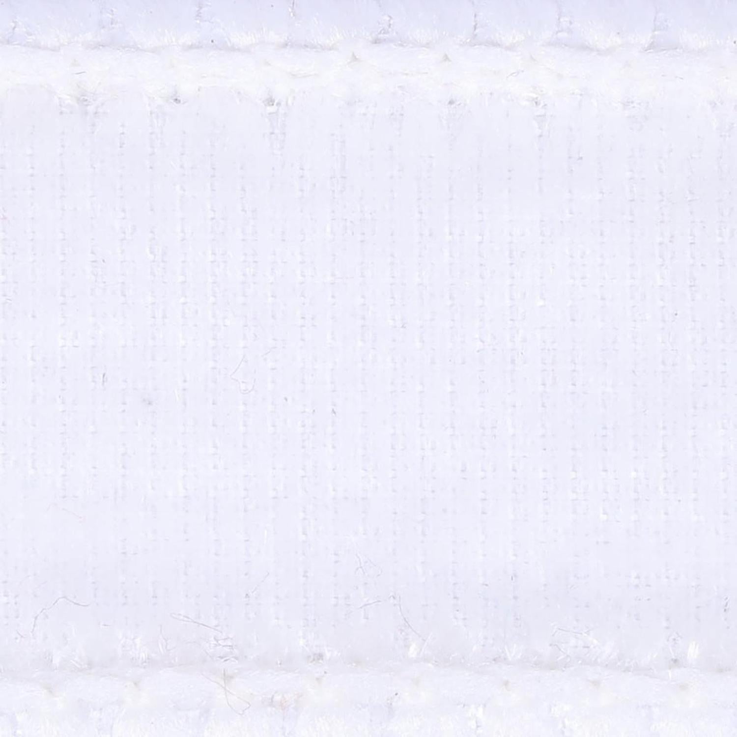 1" Velvet Luster Wired Ribbon: White (10 Yards)