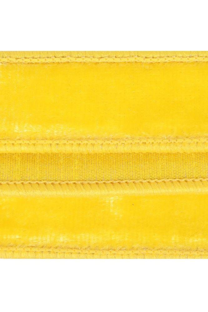 Shop For 1" Velvet Luster Wired Ribbon: Yellow (10 Yards)