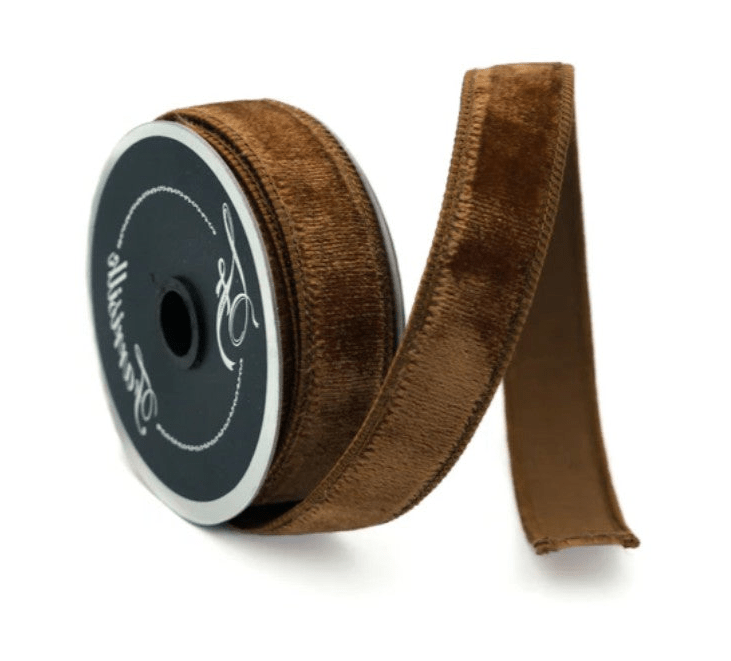 Shop For 1" Velvet Ribbon: Pecan (10 Yards)