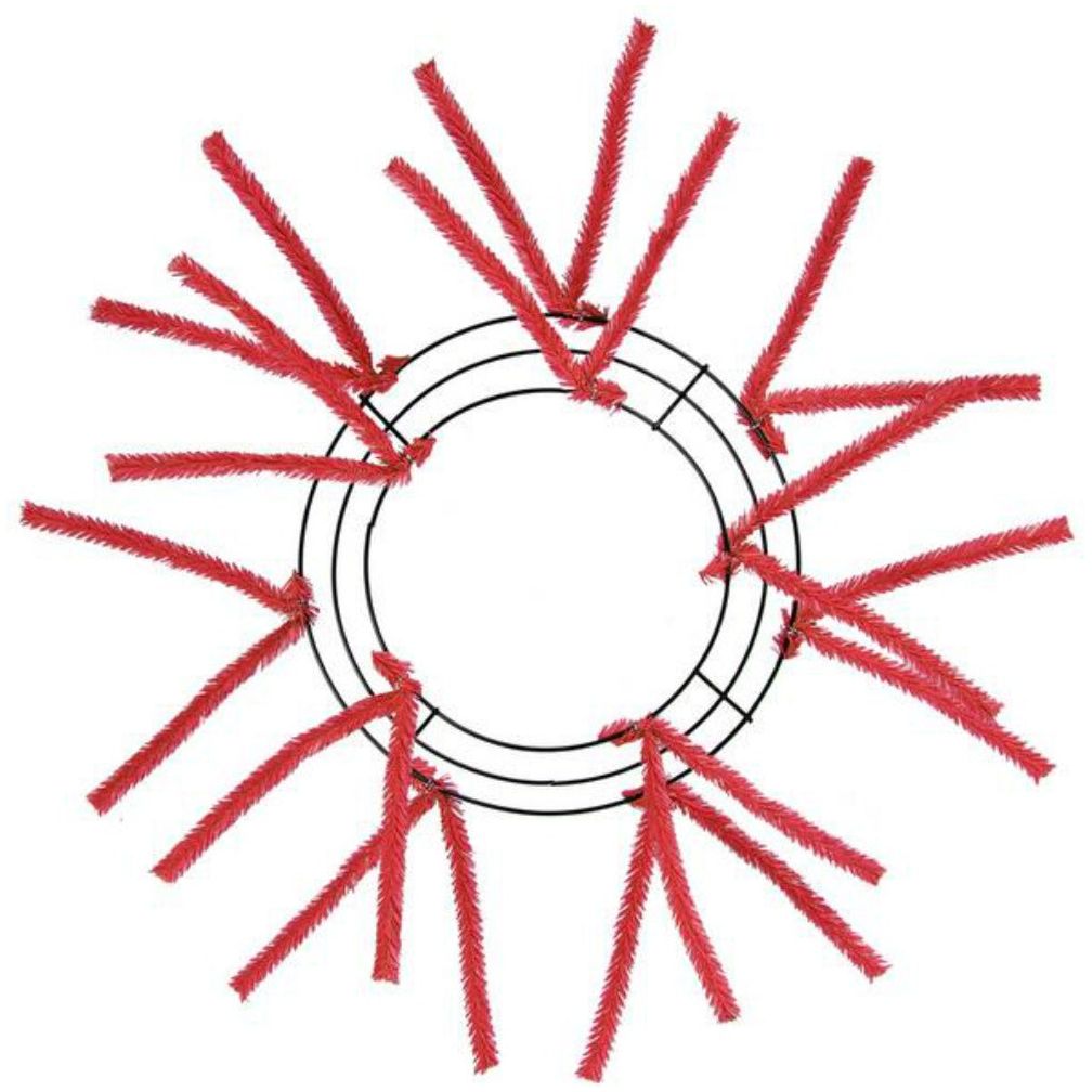 Shop For 10 - 20" Pencil Work Wreath Form: Red