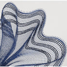 Shop For 10" Border Stripe Mesh Ribbon: Navy Blue (10 Yards)