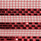 Shop For 10" Border Stripe Metallic Mesh Ribbon: Red (10 Yards)