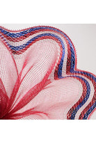 Shop For 10" Border Stripe Metallic Mesh Ribbon: Red/White/Blue (10 Yards)