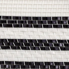 Shop For 10" Border Stripe Metallic Mesh Ribbon: White/Black (10 Yards)