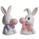 10" Bowtie Bunnies Blowing a Bubble