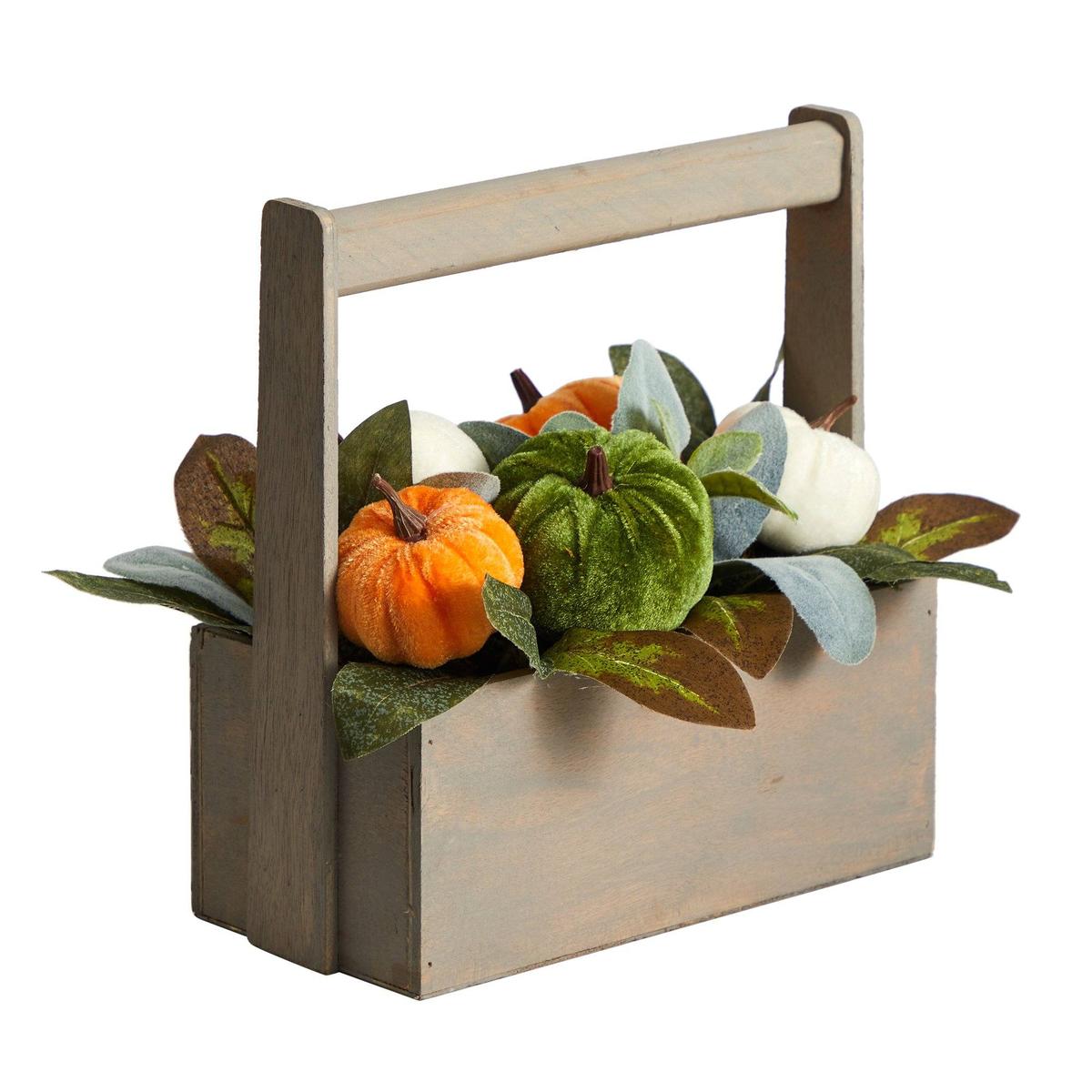 Shop For 10” Fall Pumpkin Artificial Autumn Arrangement