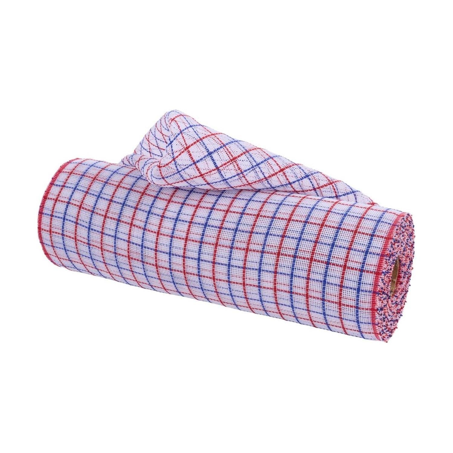 Shop For 10" Fine Weave Faux Jute Check Mesh Ribbon: Patriotic
