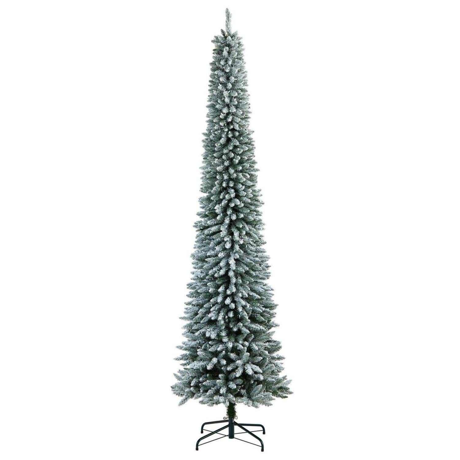 Shop For 10’ Flocked Pencil Artificial Christmas Tree