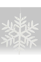 Shop For 10" Glitter Snowflake Ornament: White (Asst 2)