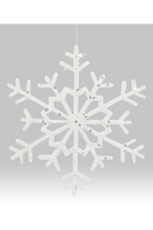 Shop For 10" Glitter Snowflake Ornament: White (Asst 2)