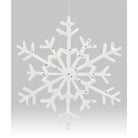 Shop For 10" Glitter Snowflake Ornament: White (Asst 2)