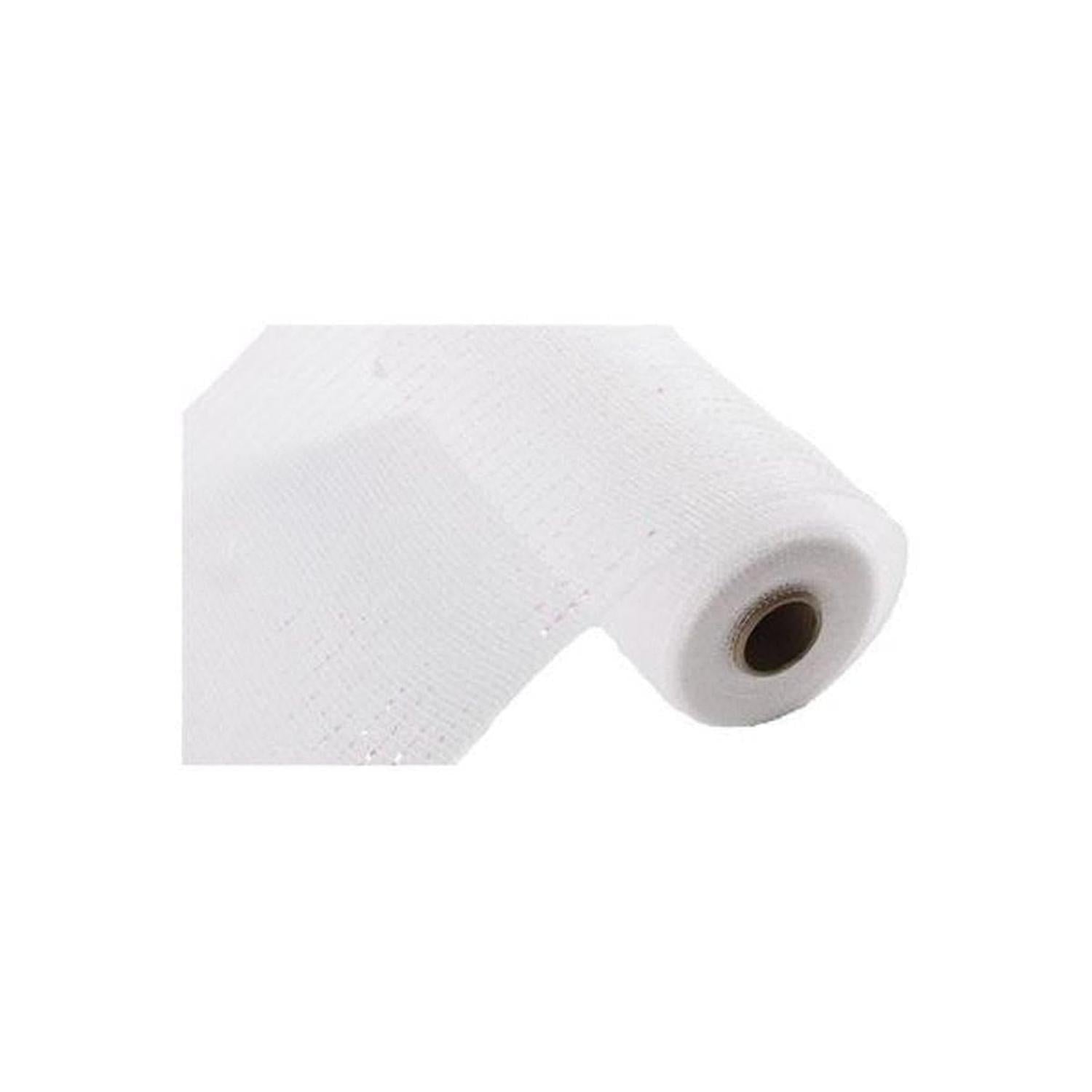 Shop For 10" Iridescent Foil Mesh Ribbon: White (10 Yards)
