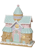 Shop For 10" Lighted Resin Holiday Pastel Ice Cream House