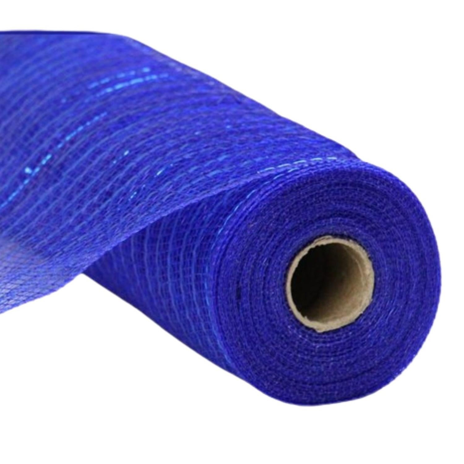 Shop For 10" Matte Wide Foil Mesh Ribbon: Royal Blue