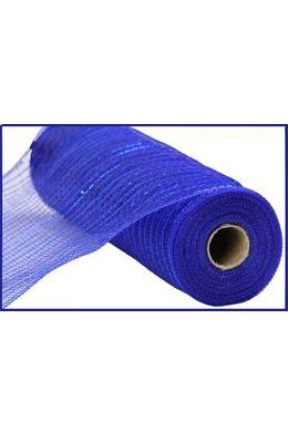 Shop For 10" Matte Wide Foil Mesh Ribbon: Royal Blue at Michelle's aDOORable Creations