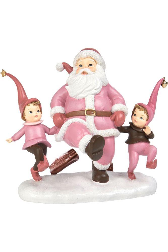 Shop For 10" Pink Santa with Elves