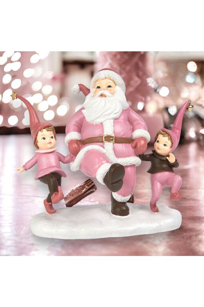 Shop For 10" Pink Santa with Elves