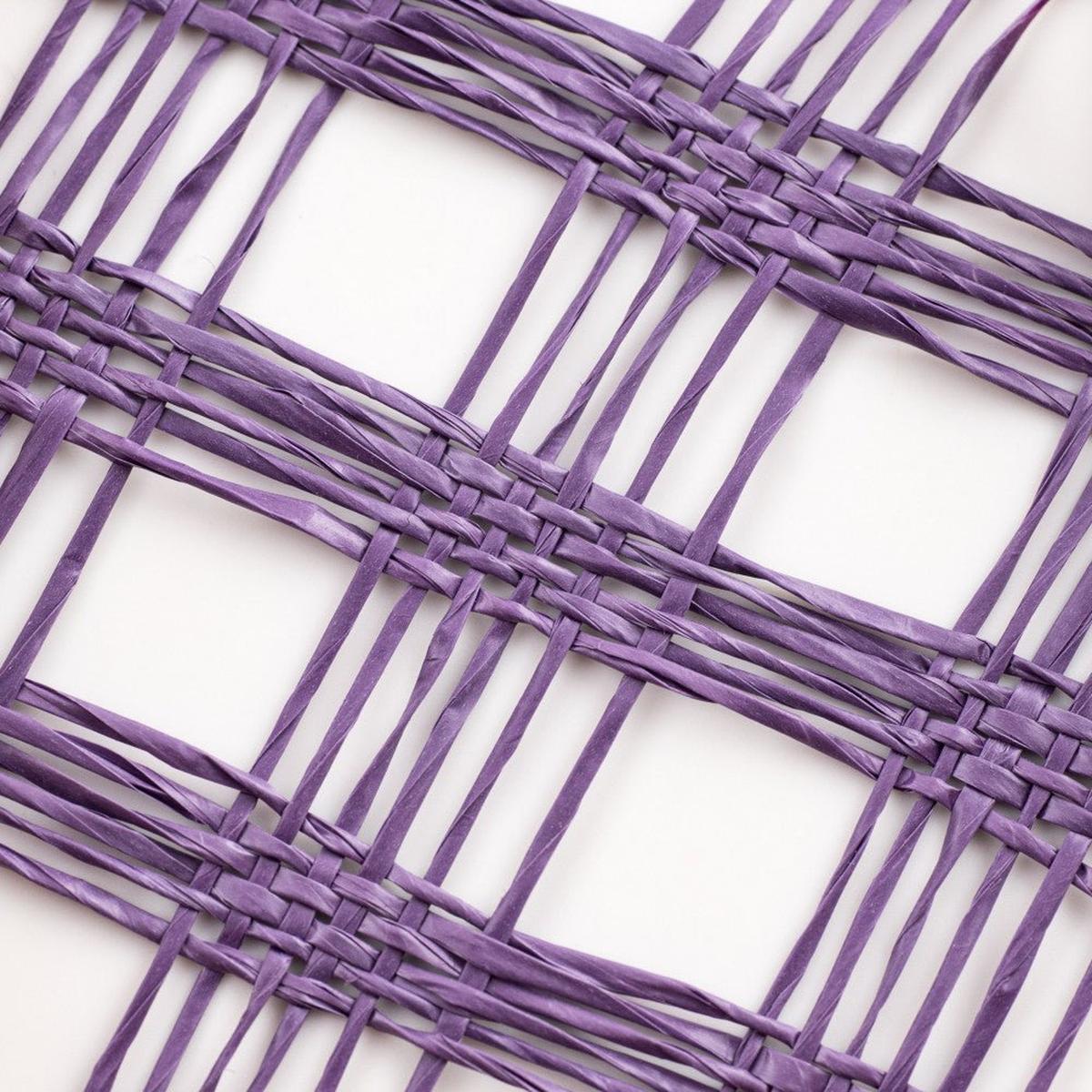 Shop For 10" Poly Burlap Check Mesh Ribbon: Purple (10 Yards) at Michelle's aDOORable Creations