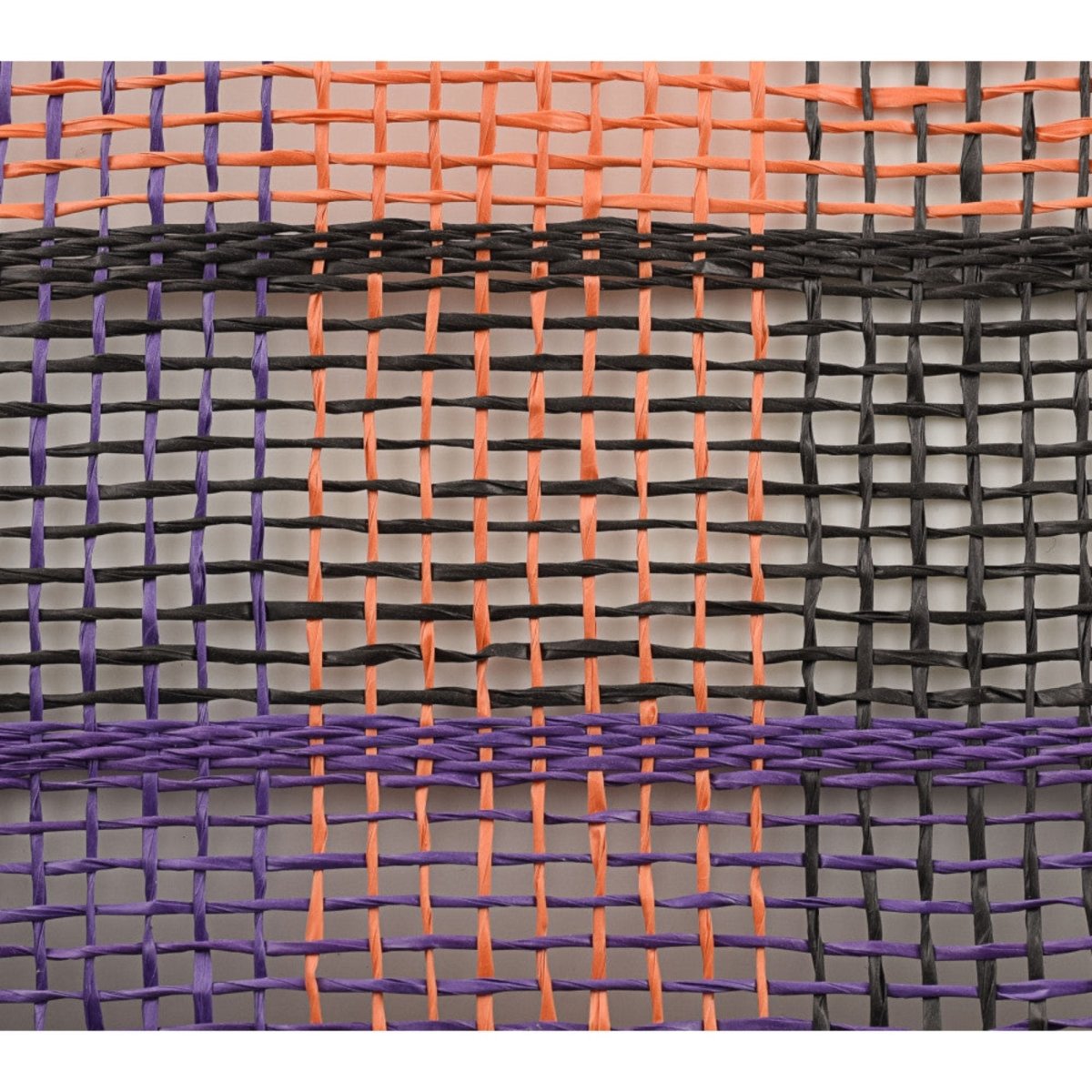 Shop For 10" Poly Burlap Check Mesh Ribbon: Orange, Black & Purple