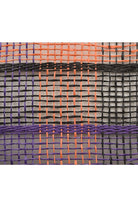 Shop For 10" Poly Burlap Check Mesh Ribbon: Orange, Black & Purple