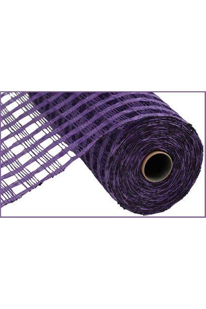 Shop For 10" Poly Burlap Check Mesh Ribbon: Purple (10 Yards) at Michelle's aDOORable Creations