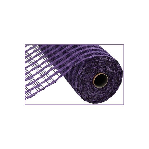 Shop For 10" Poly Burlap Check Mesh Ribbon: Purple (10 Yards) at Michelle's aDOORable Creations