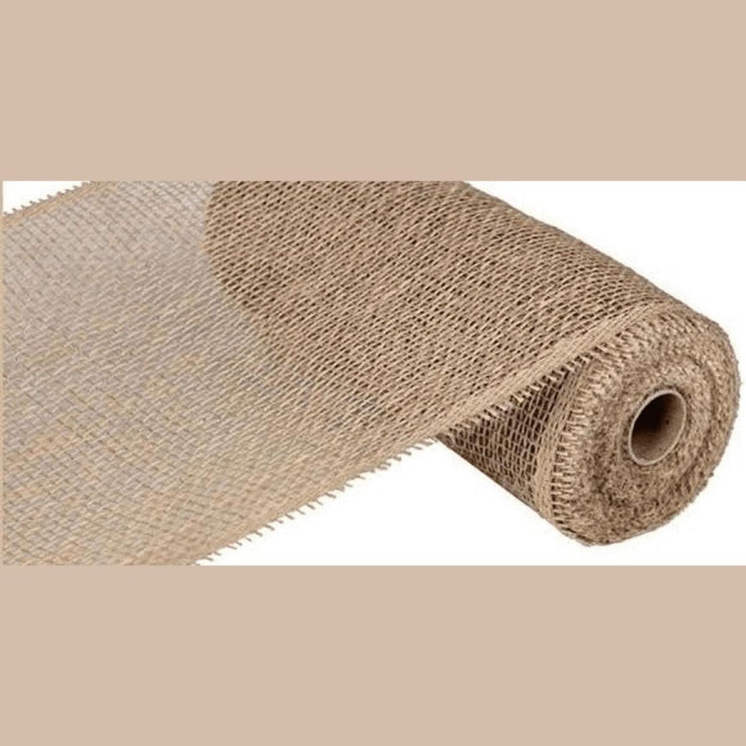 Shop For 10" Poly Burlap & Jute Mesh Ribbon: Natural (10 Yards)