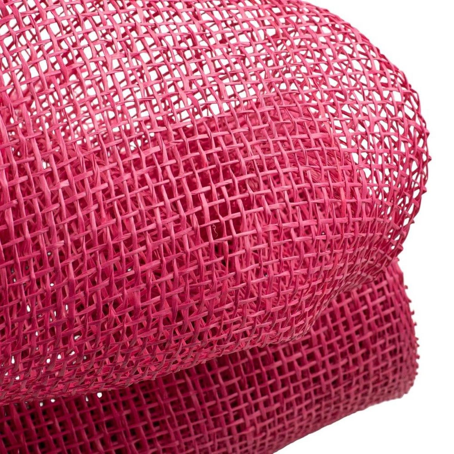 10" Poly Burlap Mesh Ribbon: Fuchsia Pink