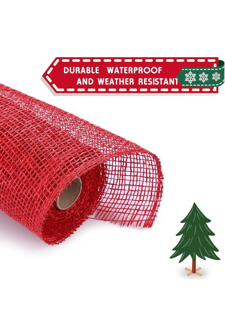 Shop For 10" Poly Burlap Mesh: Red RP810324