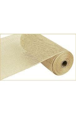 Shop For 10" Poly Burlap Mesh Ribbon: Beige at Michelle's aDOORable Creations